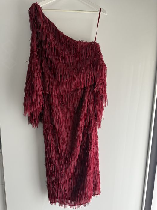 Rochie de ocazie cu franjuri -38