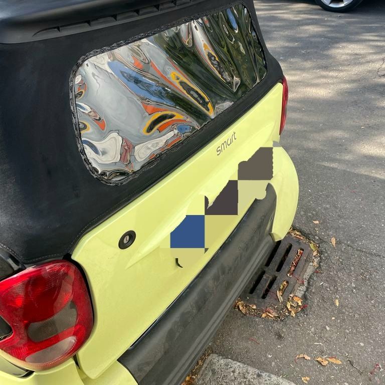 Luneta smart fortwo cabrio (reparație inlocuire)