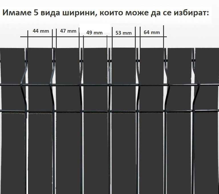 Декинг оградни ламели за декоративно закриване на оградни мрежови пана