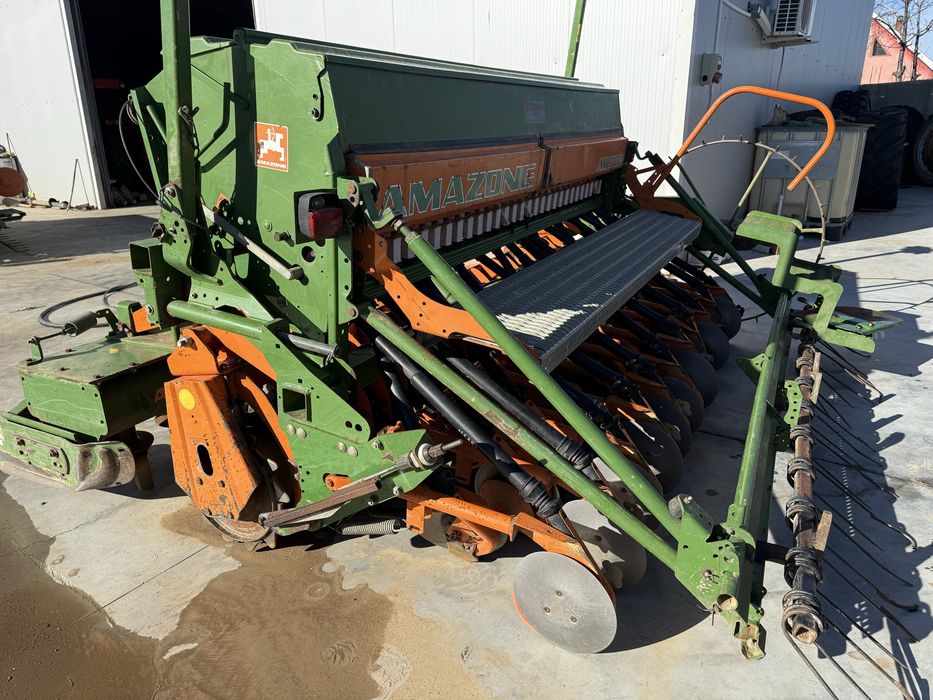 Cuplu freza +Semanatoare discuri Amazone  3m si 4m