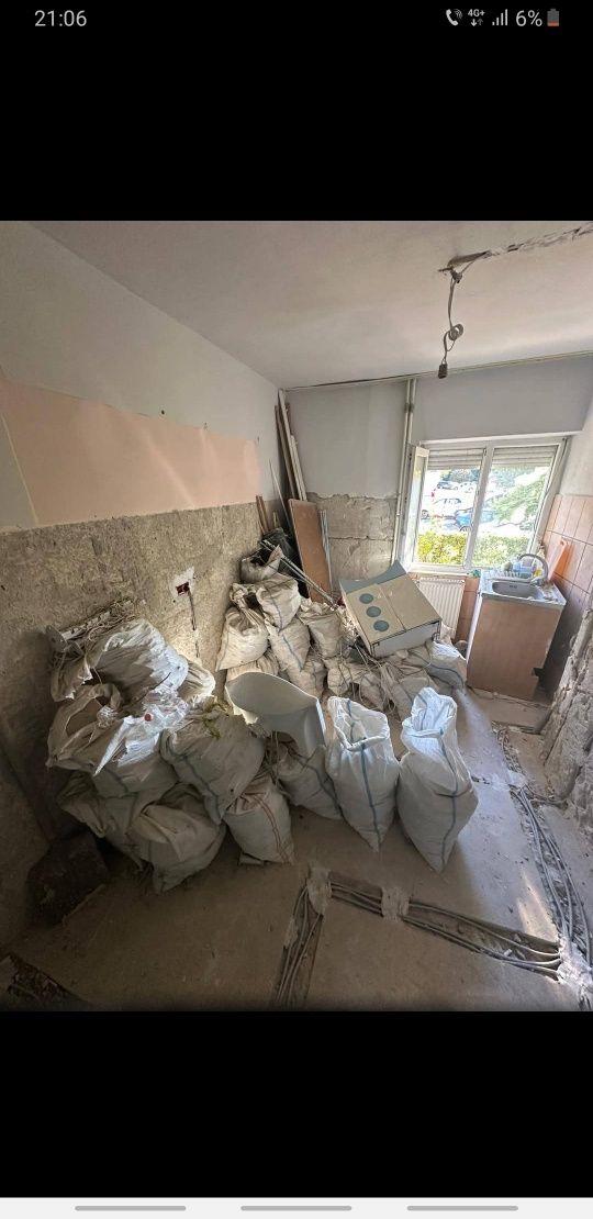 Debarasăm apartamente, mobilă veche,case,poduri,beciuri,moloz