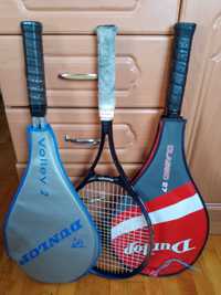 Три тенис ракети Dunlop и Slazenger
