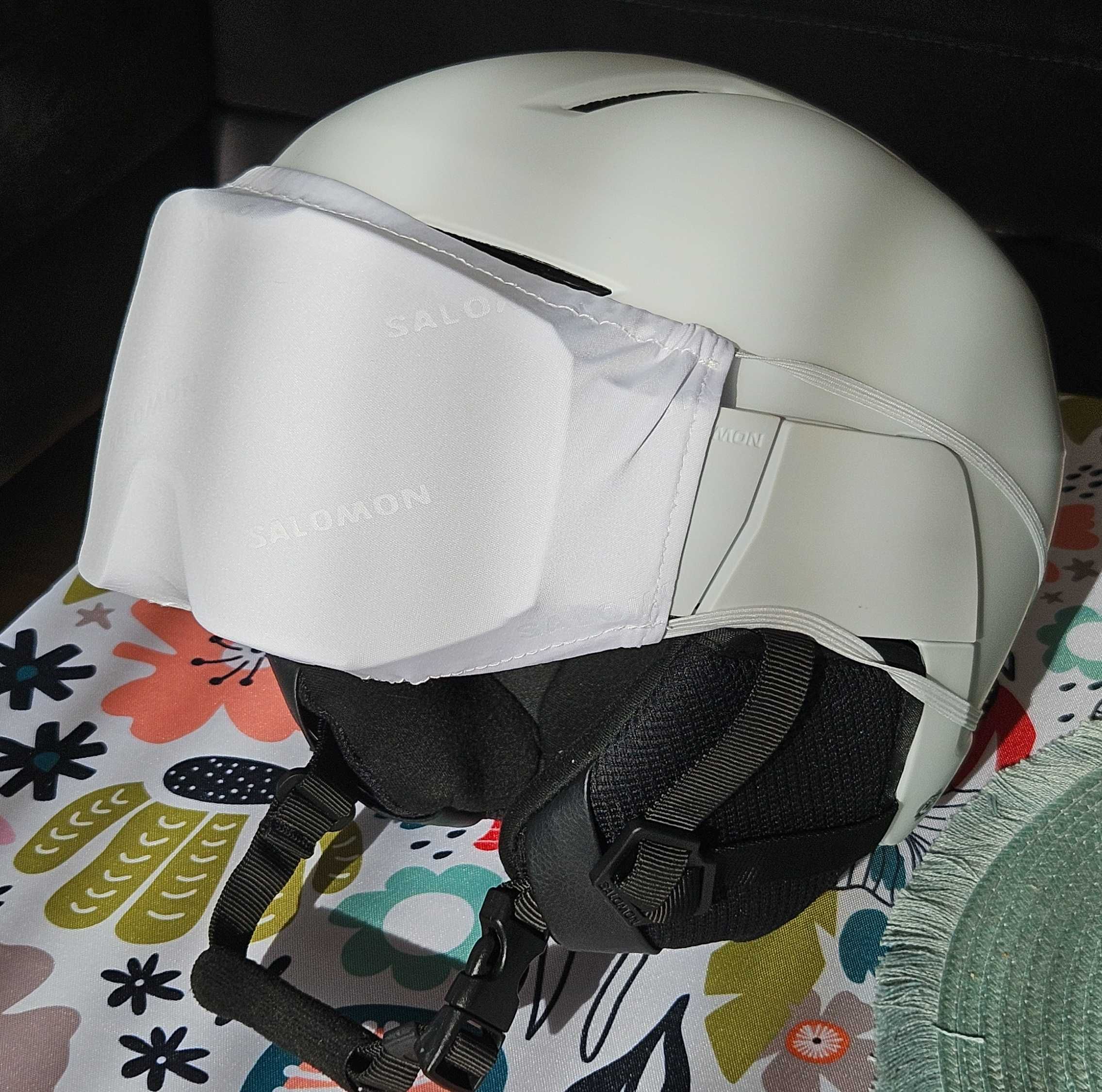 Ски каска SALOMON HELMET OSMO White - с визьор – Размер S