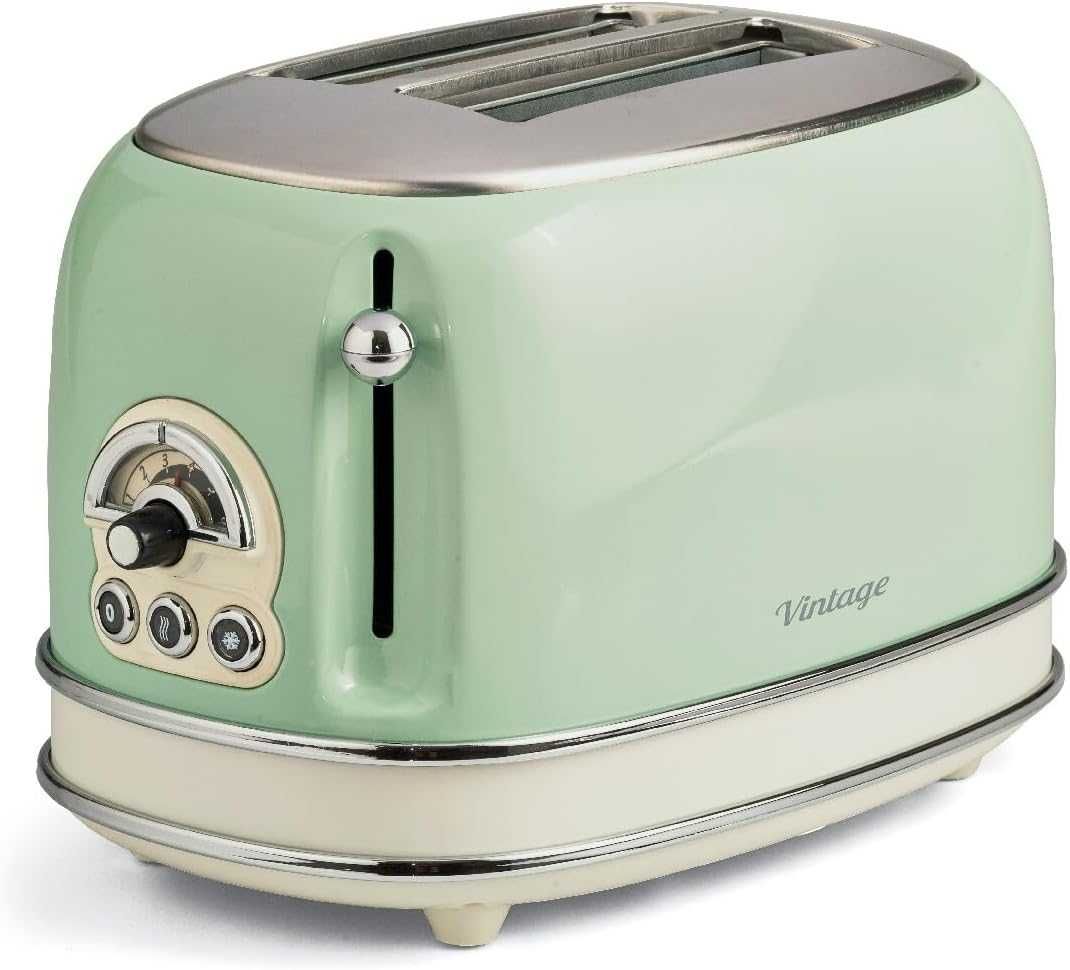 Ariete Тостер VINTAGE, 2 филии, 810W, Зелен