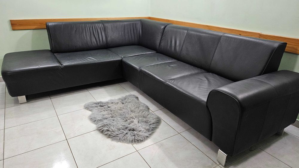 Ъглов*спален*5 местен* естествена кожа* доставка