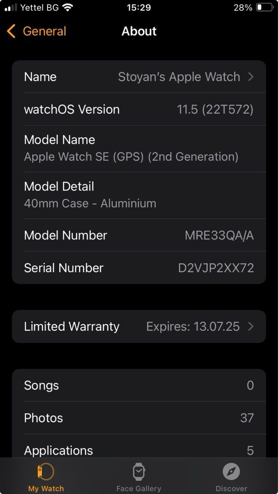 Apple watch SE 2nd gen 40мм GPS
