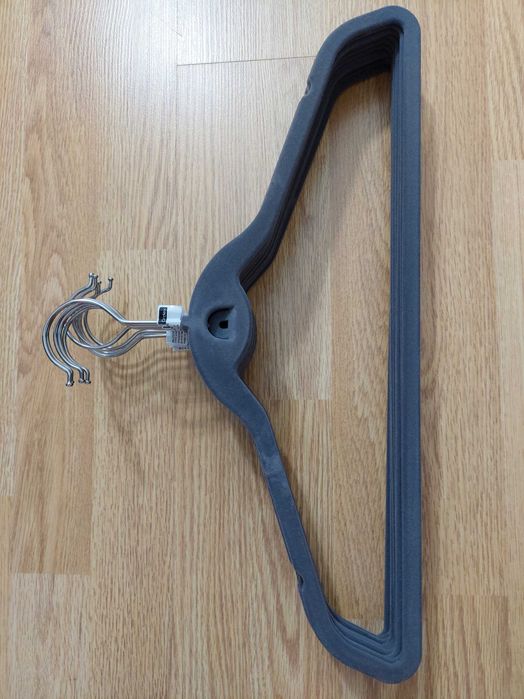 Umerase din Plastic Acoperite cu Velur pentru Haine Culoare Turcoaz