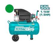 Бутален компресор TOTAL, 50 L, 1100 W