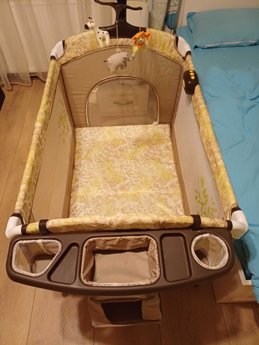 Pătuț bebe, Krausman Safari+bonus: geantă pentru scutece