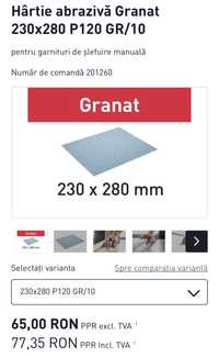 Festool Hârtie abrazivă Granat 230x280 P120 GR/10
