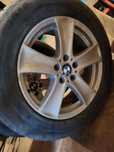 Jante aluminiu 255  / 55 / R18 originale BMW + anelope iarna uzura 10%