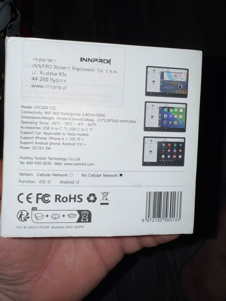 CarPlay pentru tesla model 3/Y