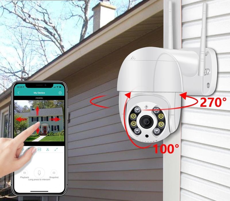 5mp Camera IP supraveghere (2592x1944p) exterior wifi PTZ icsee