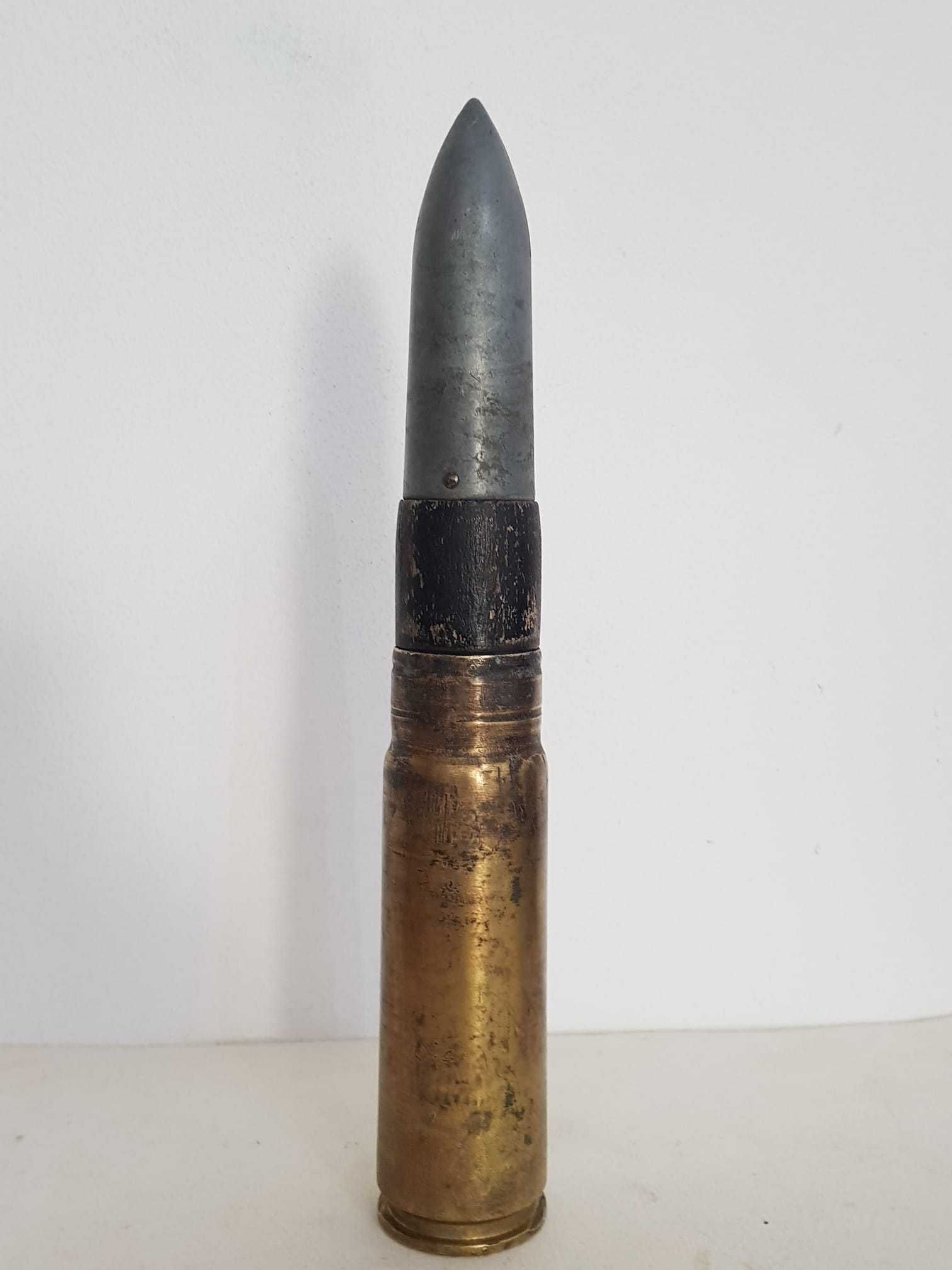 Proiectil vintage, de artilerie antiaeriana, german WWII