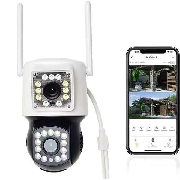 Wi-Fi/PTZ двойна камера за наблюдение Full HD / SMK026 /