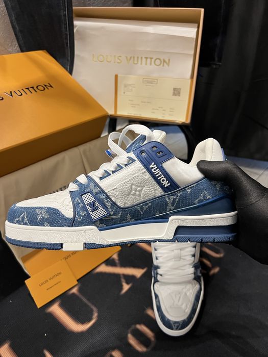 Adidasi Louis Vuitton Trainer piele FULL BOX ! Reducere!