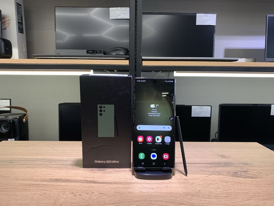 Samsung S23 Ultra, 12/256 GB, Green, полный комплект, 10833/А10