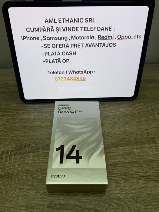 FIRMĂ : Vinde OPPO Reno 14F -5G -256 Gb - Sigilat