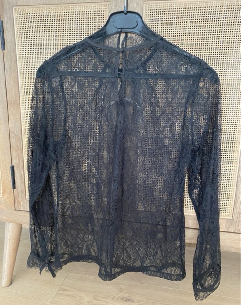 Camasa H&M din dantela neagra, XS