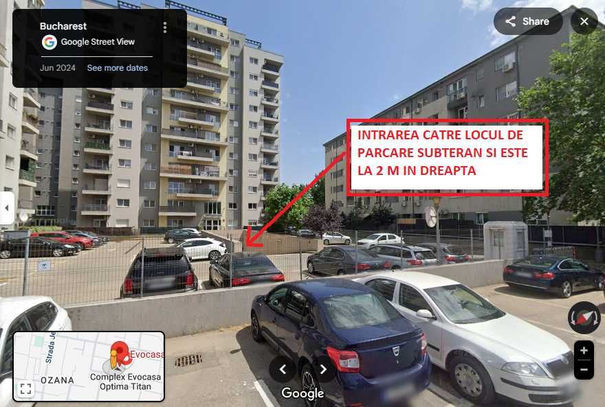 Vand Loc Parcare Subteran, zona Ozana,  complex EVOCASA OPTIMA