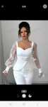 Bluza alba cu dantela 3D