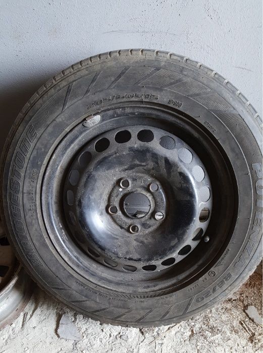 Джанта за ауди 5х100 с гума 205 60 15 бриджстоун