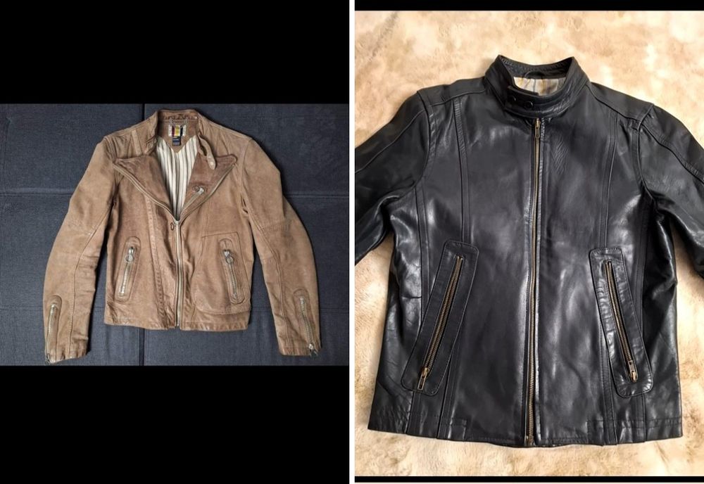 Мъжки якета от естествена кожа Diesel,GIPSY,Bruuns bazaa S,M,L