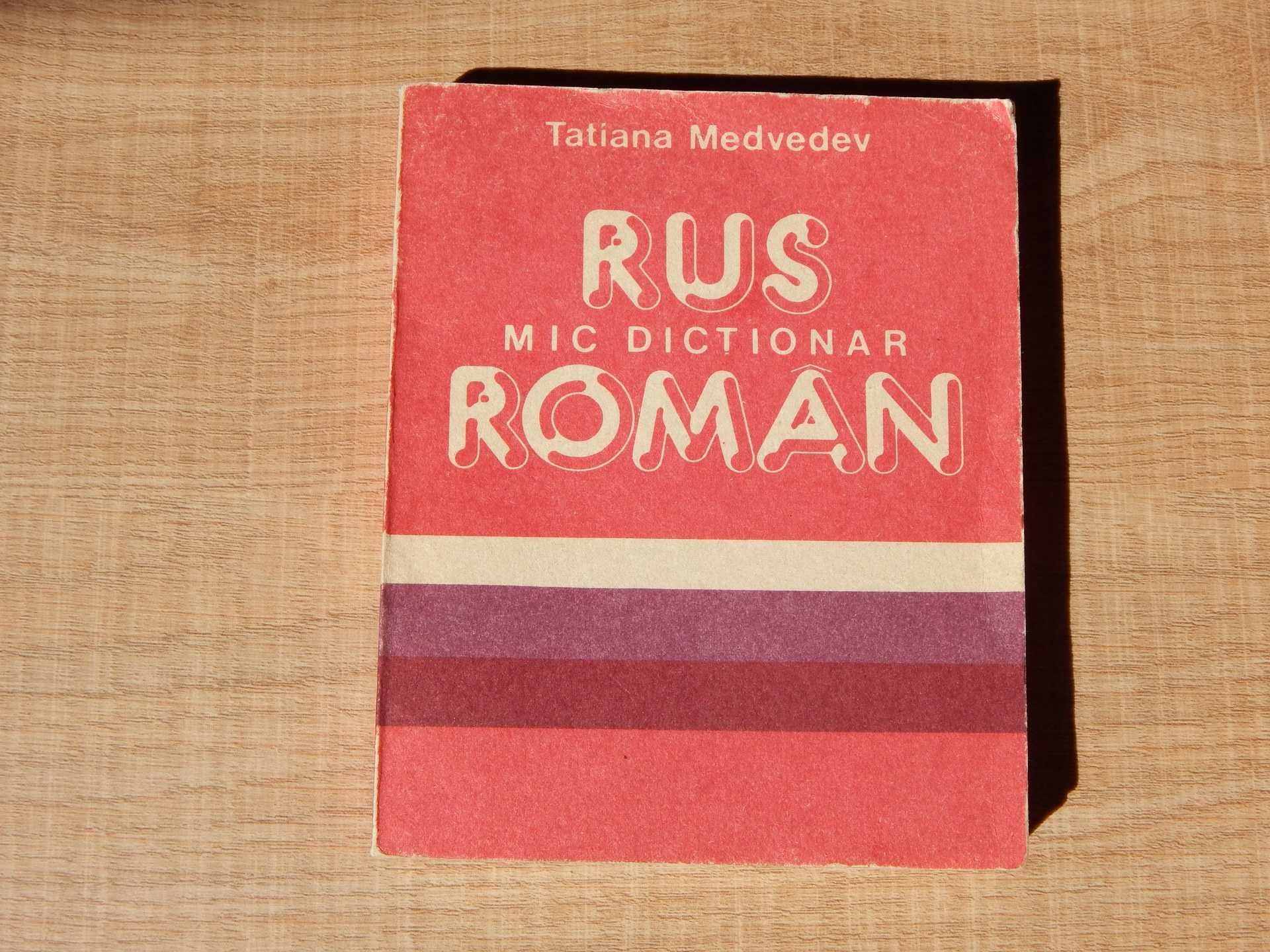 Set 2 dictionare roman-rus rus-roman Tatiana Medvedev 1989