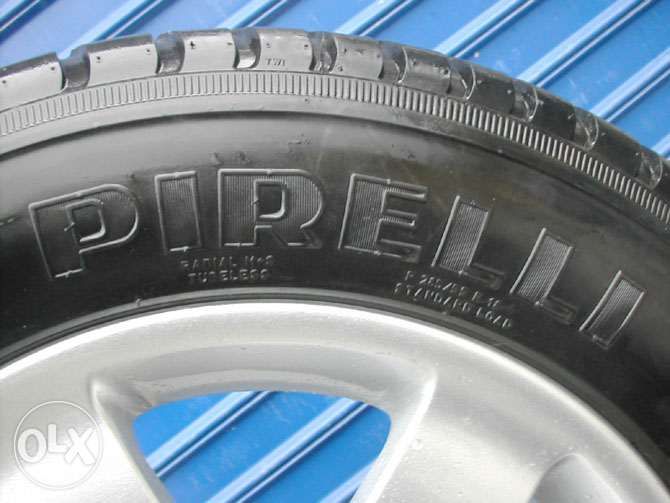 4 бр оригинални джанти 6x18" Mitsubishi с гуми Pirelli 285/55/18