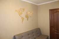 Карта мира из дерева на стену дома или офиса любого размера