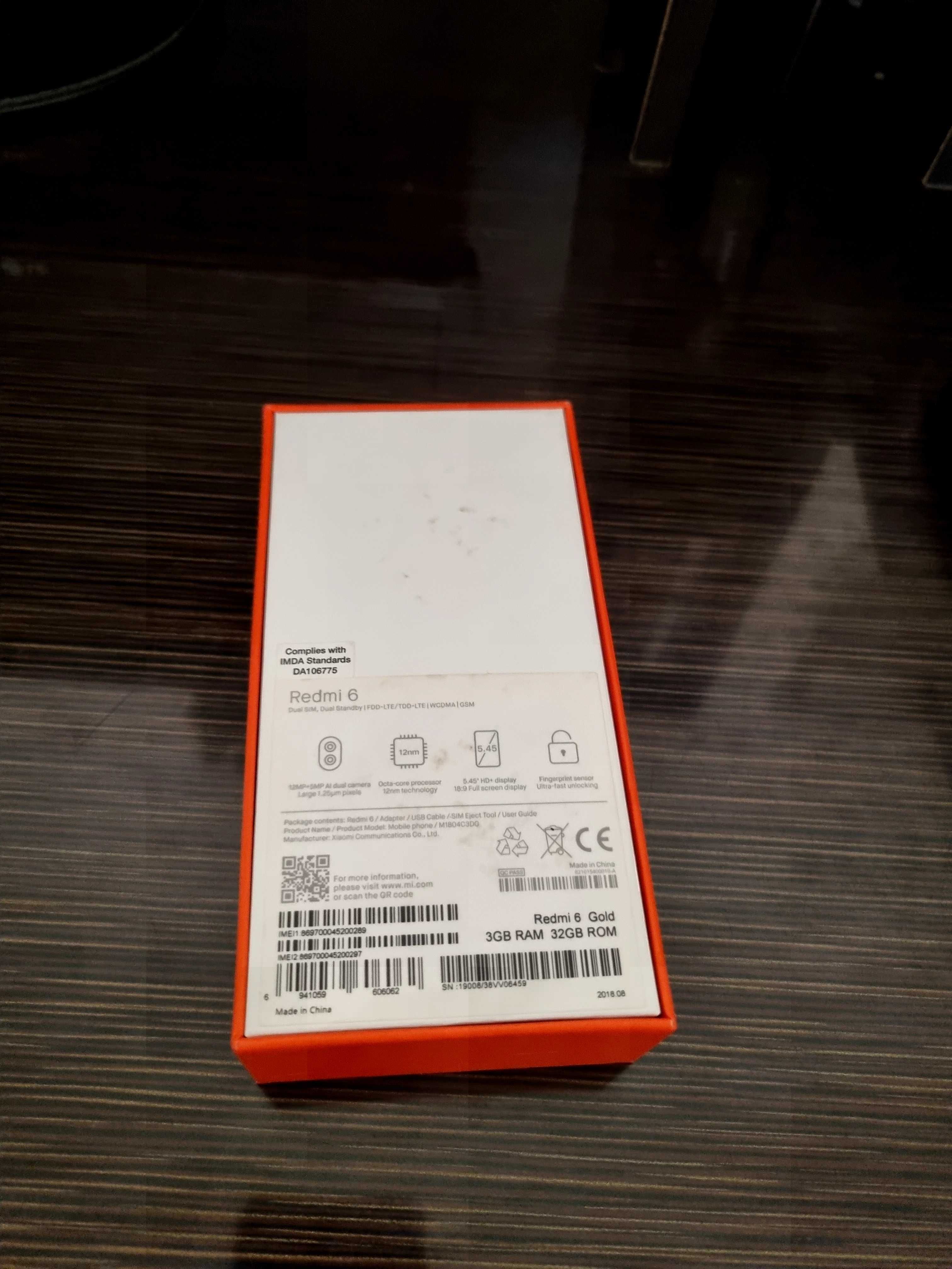 Redmi 6 (gold color] sotiladi. 3 / 32 talik GB ROM. Holati zo'r.