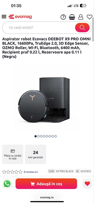 Ecovacs Deebot X9 PRO OMNI SIGILAT!