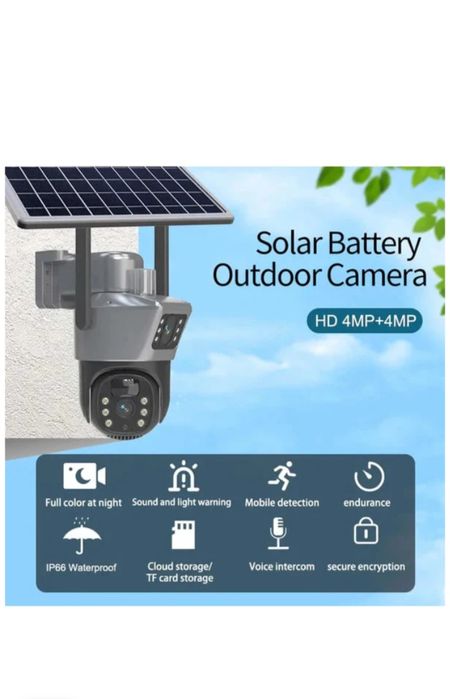 Camera ROBOCAM dubla cu panou solar 4G