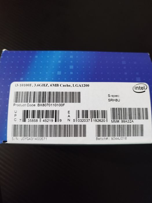 Процесор i3 10100f