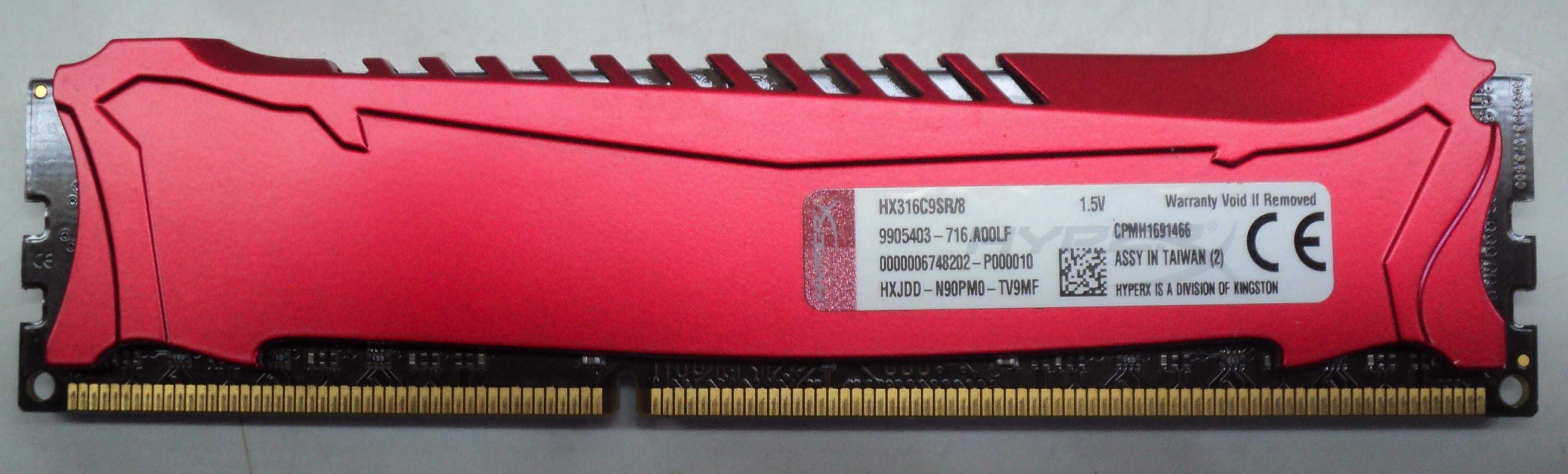 Memorie Ram GAMES PC Kingston HX316C9SR/8 RED Fury Refurbished