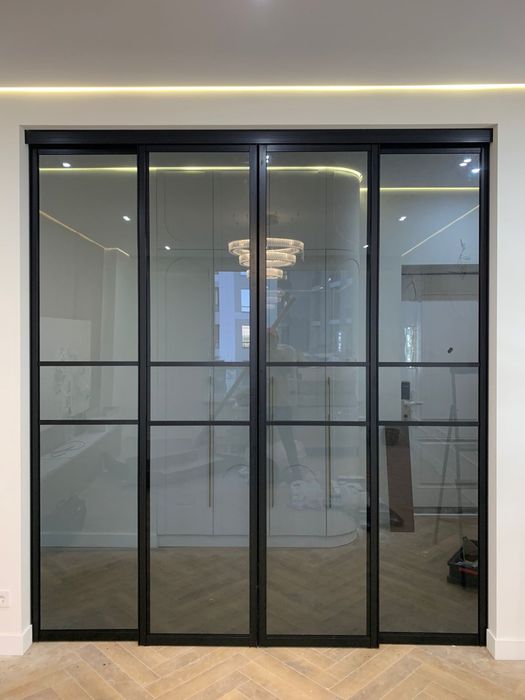 Душ,Душевая перегородка,Стекло,Лофт,перила,зеркало,душевая кабина