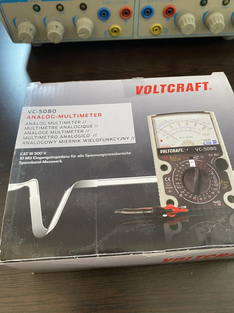 Multimetru analogic Voltcraft 5080,cu imp.10Mohmi/volt