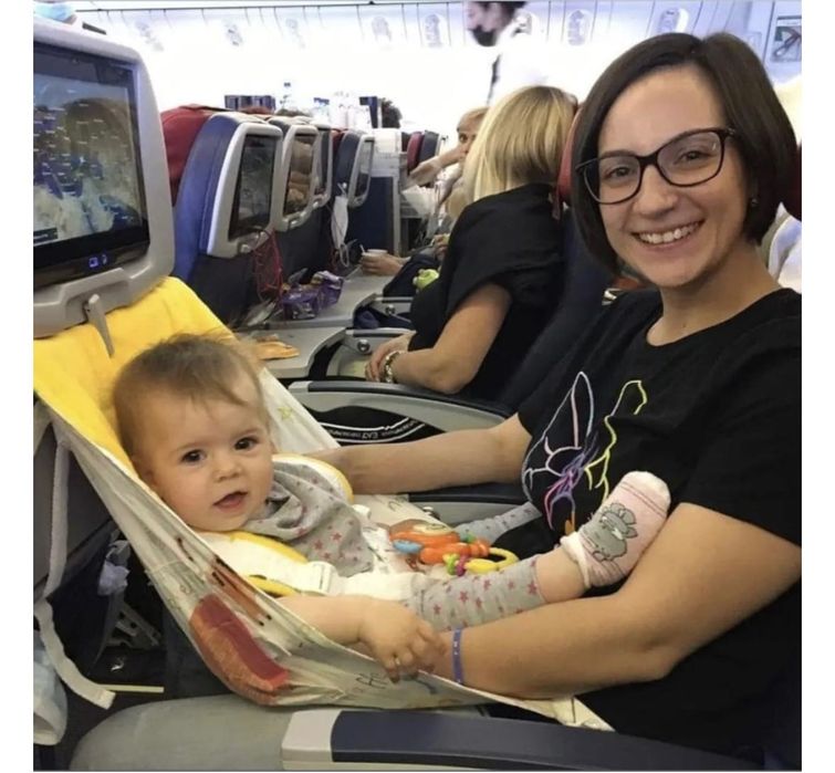 Авиагамак Airbaby 0-2 года, до 25 кг, 80x60 см Для самолета