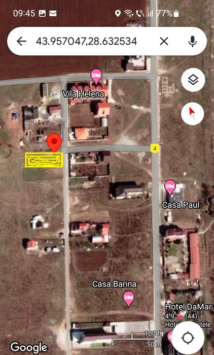 Vand teren 500mp intravilan Costinesti