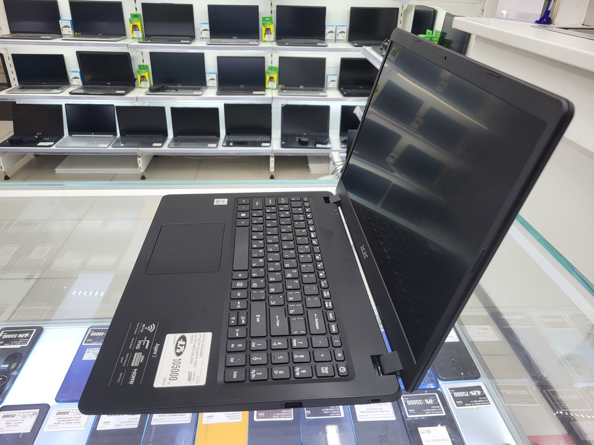 Ноутбук Acer core i3 1005G1 ssd256gb озу 8гб рассрочка магазин Реал