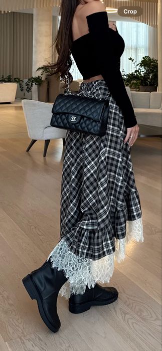 Карирана дълга пола Cliche