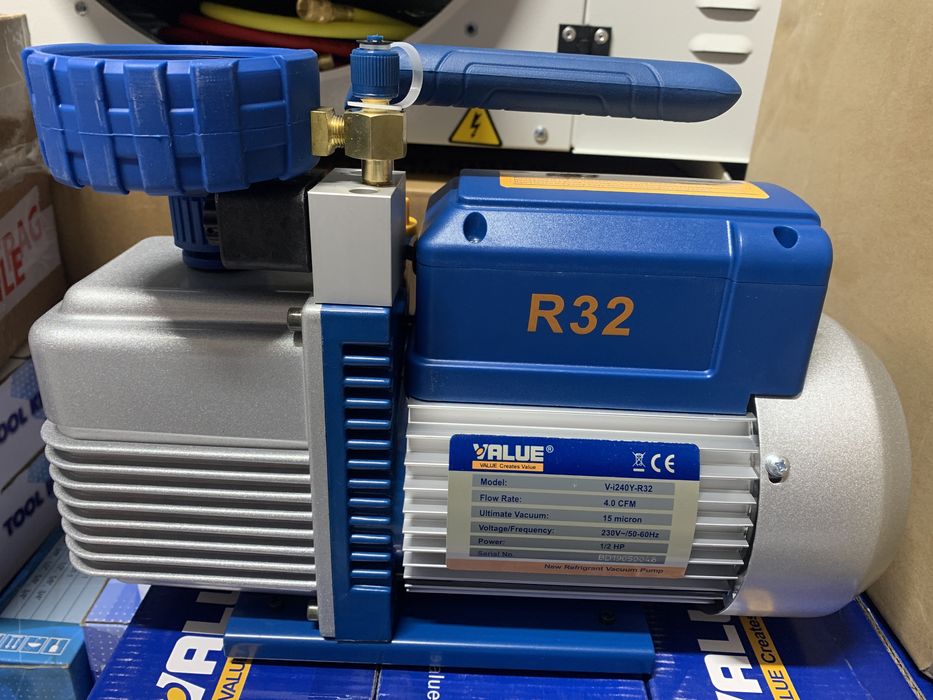Pompa vacuum vid freon value v-i240y-r32 15 microni 4cfm 2 trepte r32