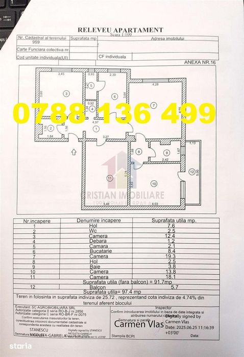 4 camere confort 1 decomandat, 97 mp, parter cu balcon, Buzaului