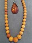 natural baltic amber chihlimbar colier si pandativ in Iasi