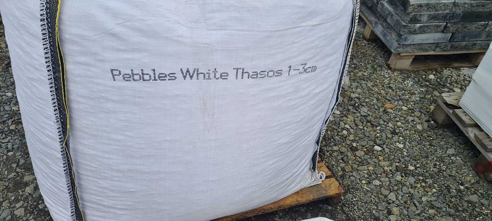 Piatra decorativa Thasos / Verde/ Fish Grey si alb concasat