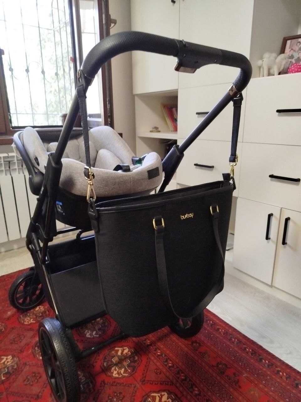 Почти новая Коляска Burbay E77 3в1 полныйкомплект самая дорогая модель