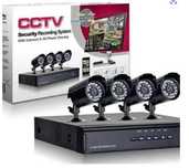 Пълен пакет - Dvr + 4 камери - "KIT" Комплект за видеонаблюдение