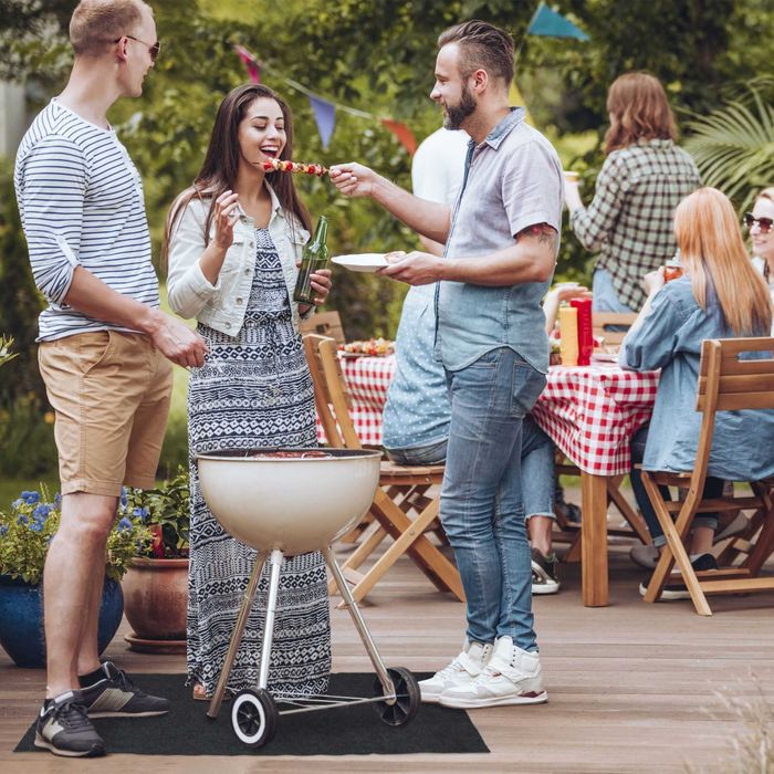 Covoras pentru grill ignifug protejeaza de scantei grasime 120x100cm