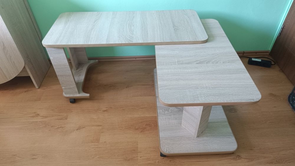 Masă cu roți stejar sonoma