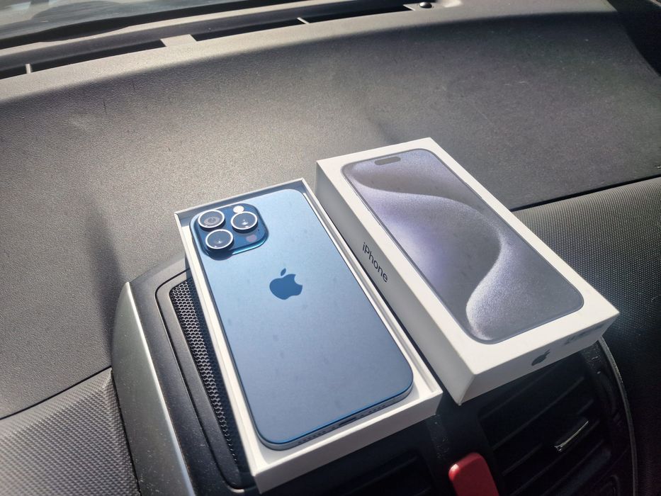 IPHONE 15 PRO 256GB impecabil,  pachet complet